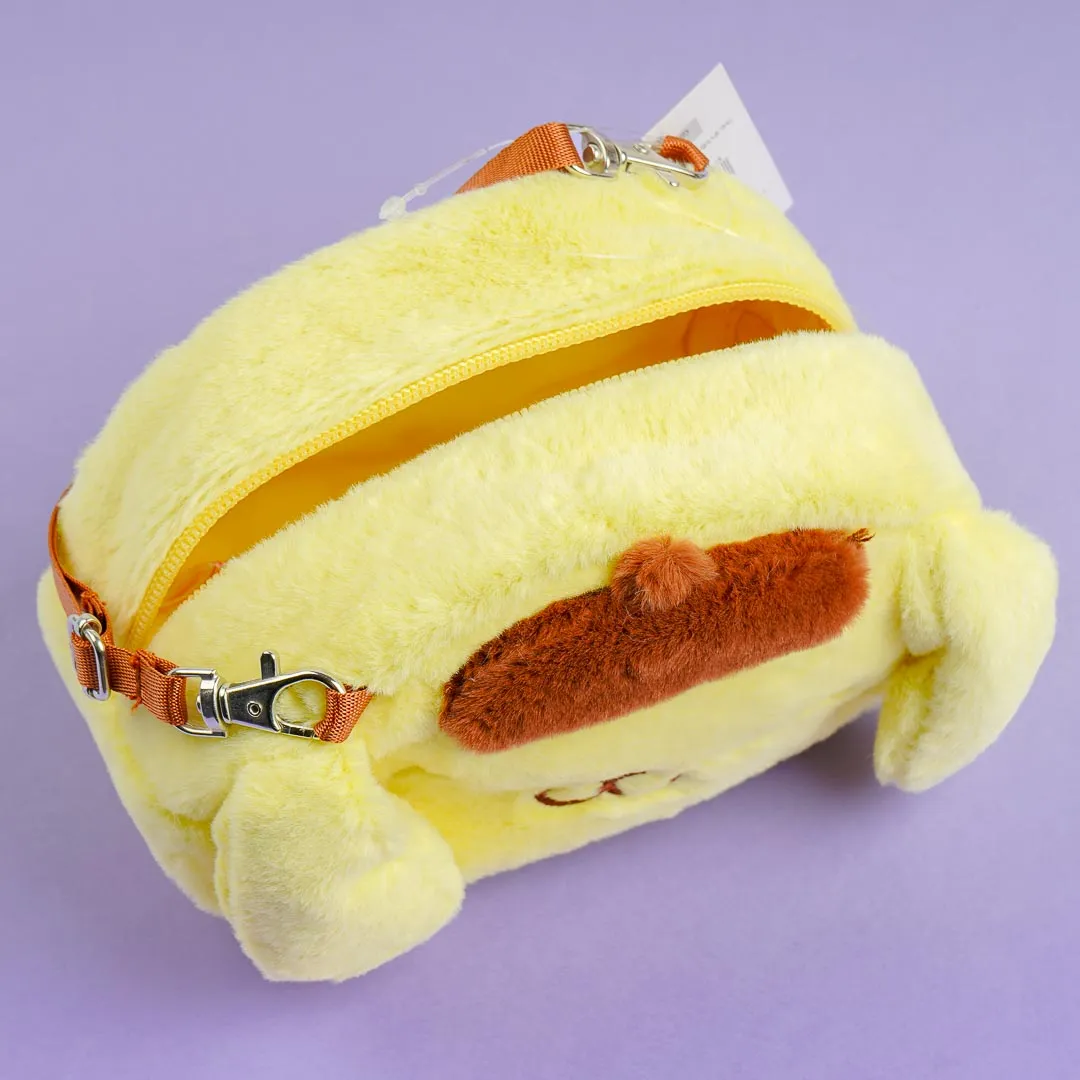 Pompompurin Fluffy Face Sling Bag