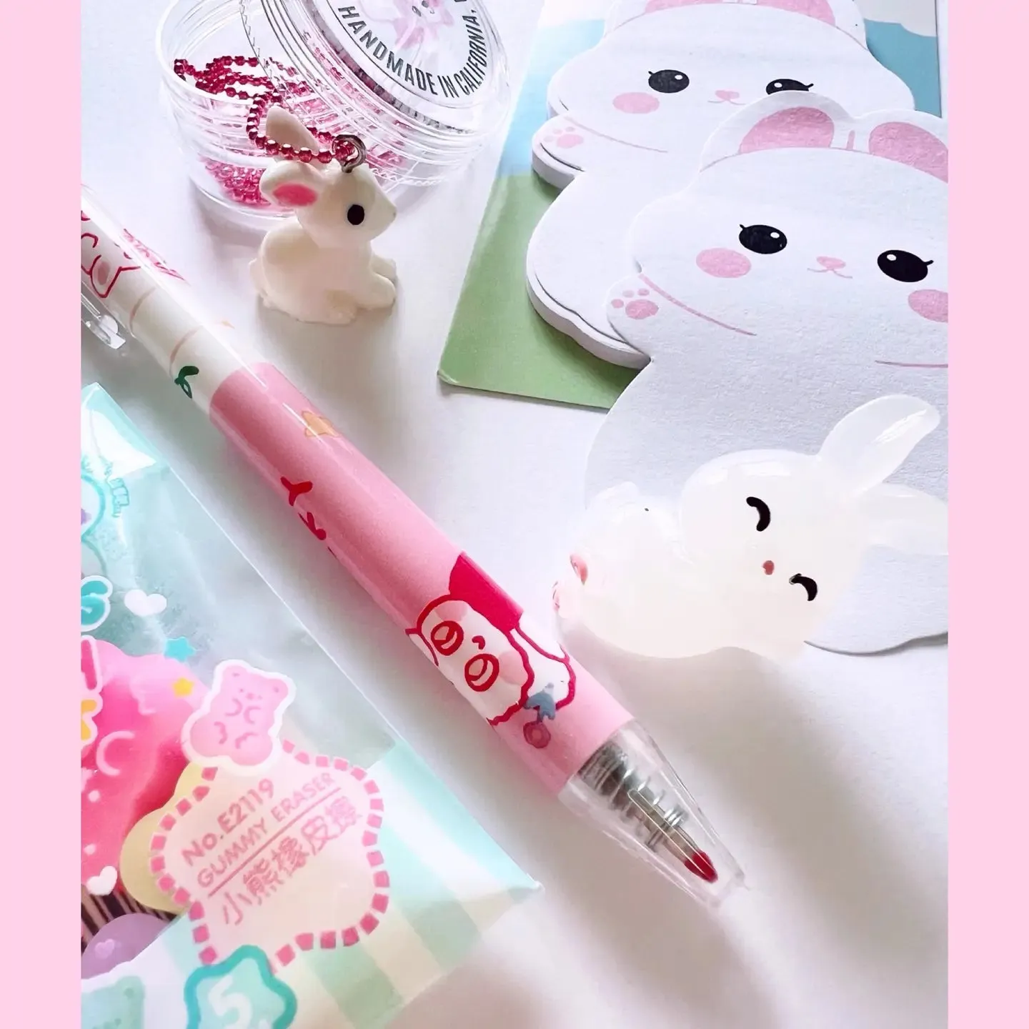 Pop Cutie Bunny Stationery/Toy/Necklace Gift Set