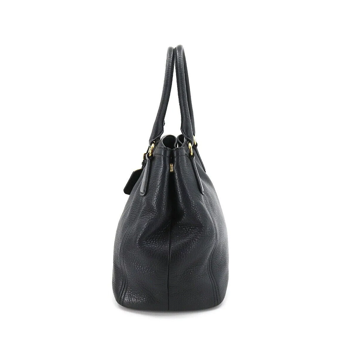 PRADA LEATHER VITELLO DAINO TOTE BAG