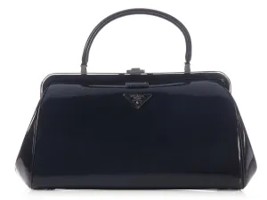 Prada Navy Spazzolato Doctor Bag