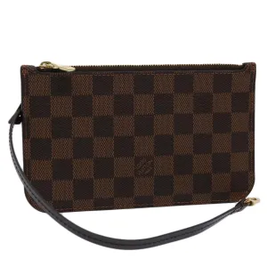 Pre-Owned Louis Vuitton Damier Ebene Neverfull PM Pouch- LV2069