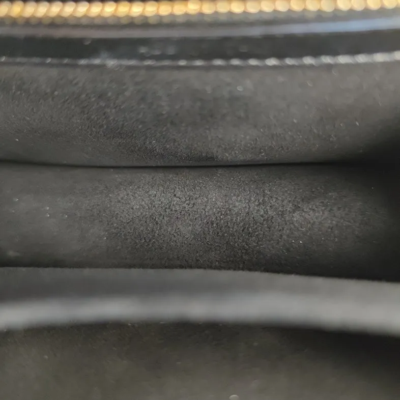 Preloved Dior Black Leather Shoulder Bag