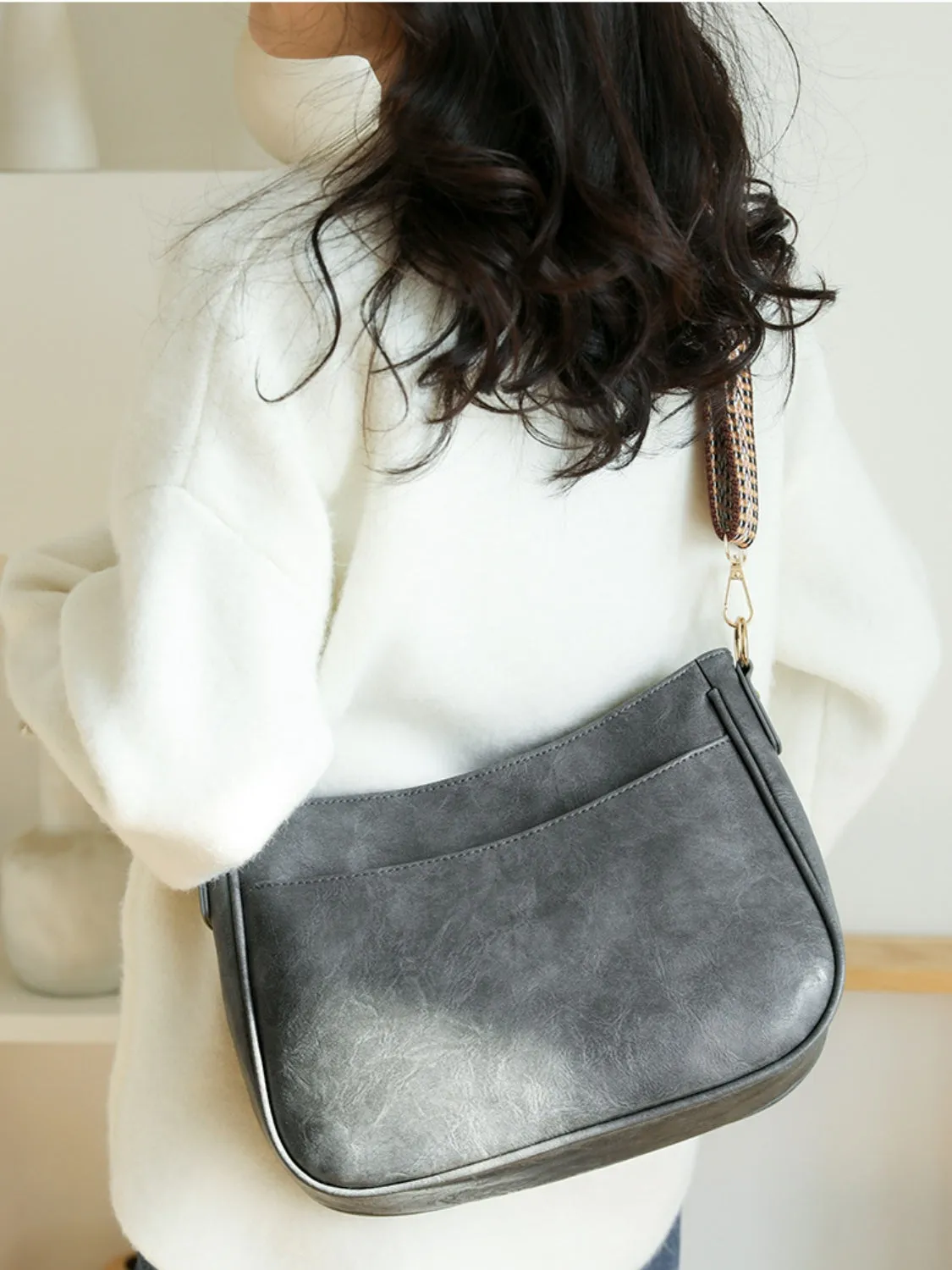 PU Leather Shoulder Bag