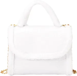 Purses for Women Crossbody Anti Theft Waterproof Nylon Crossbody Bags for Woman Trendy Luxury Travel Bag(White)
