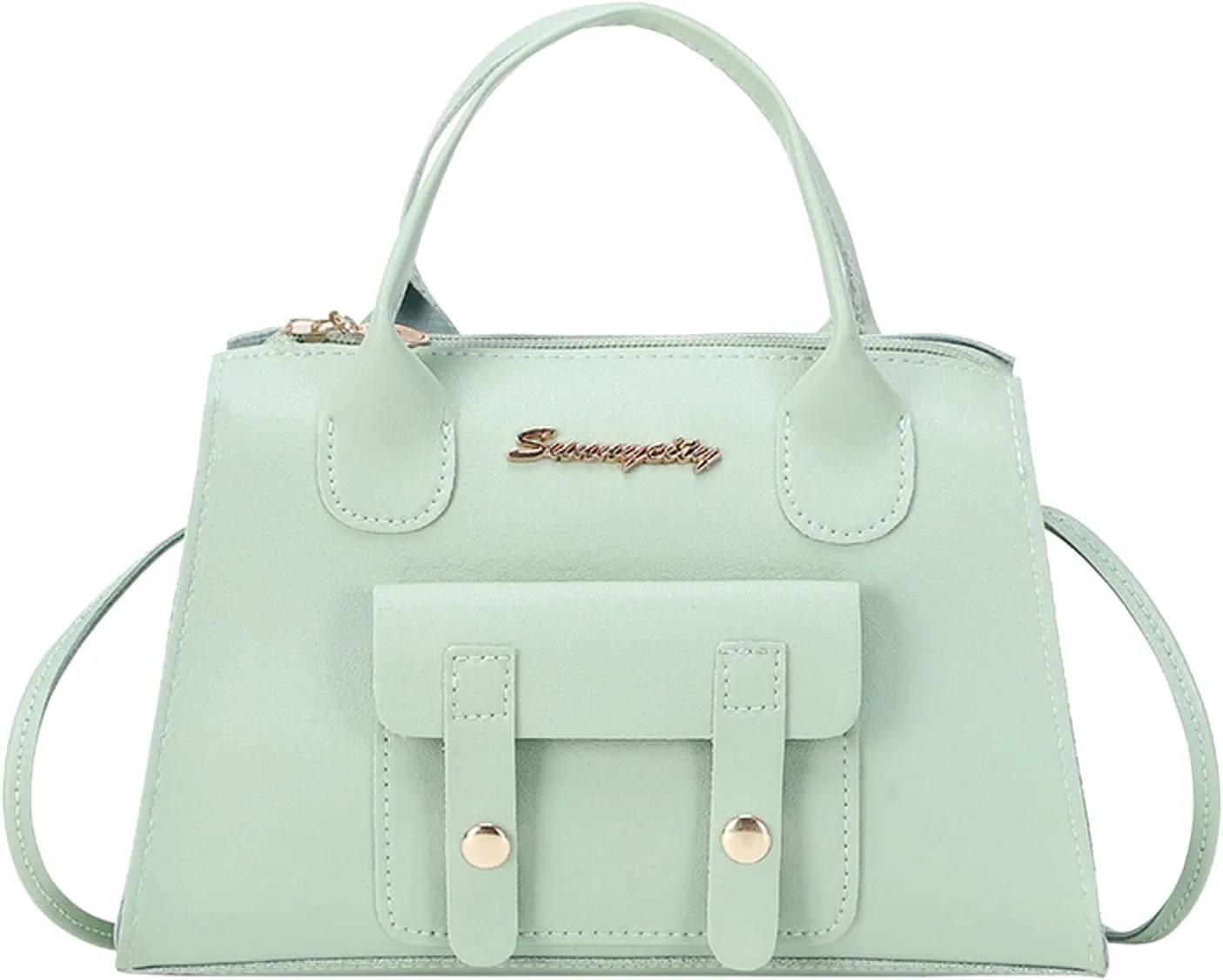 Purses for Women Fashion Pattern Solid Simple Handbag Shoulder Bag Purpose High Capacity Zipper Bag