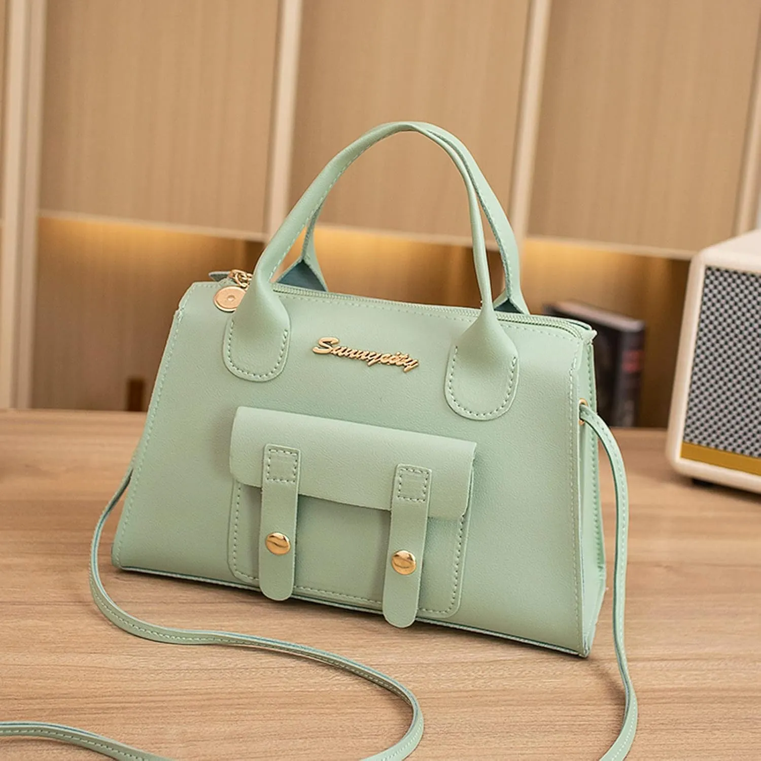 Purses for Women Fashion Pattern Solid Simple Handbag Shoulder Bag Purpose High Capacity Zipper Bag