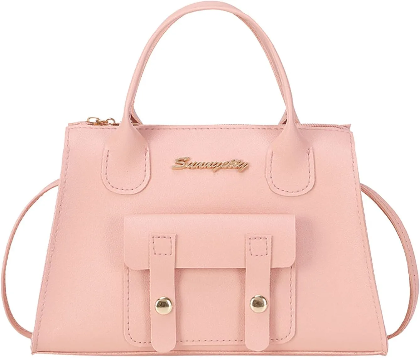 Purses for Women Fashion Pattern Solid Simple Handbag Shoulder Bag Purpose High Capacity Zipper Bag