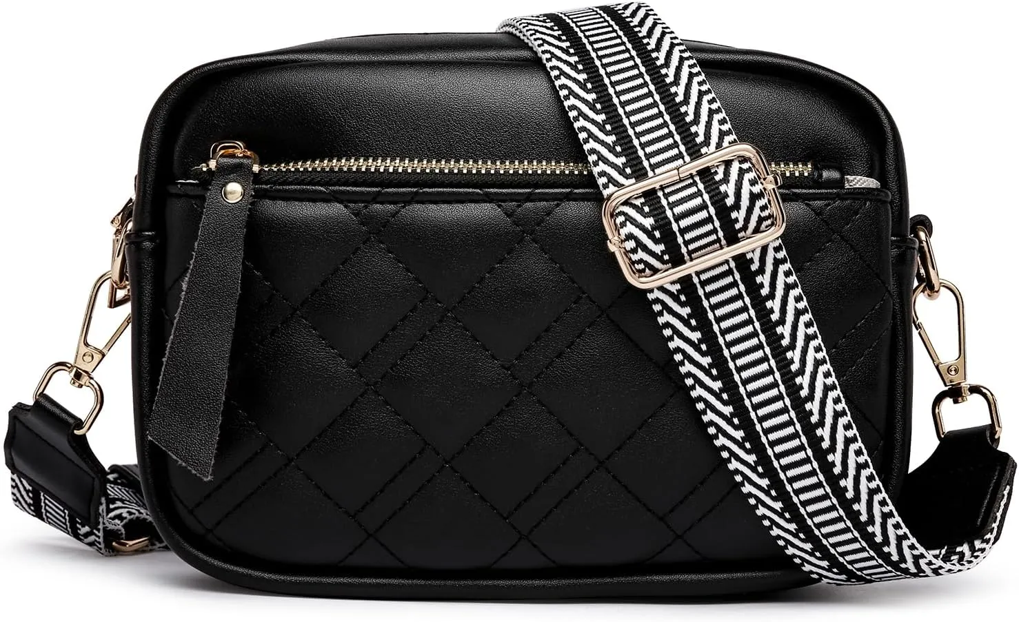 Quilted Crossbody Bags for Women Small Crossbody Purse Trendy Womens Purses and Handbags With Adjustable Strap