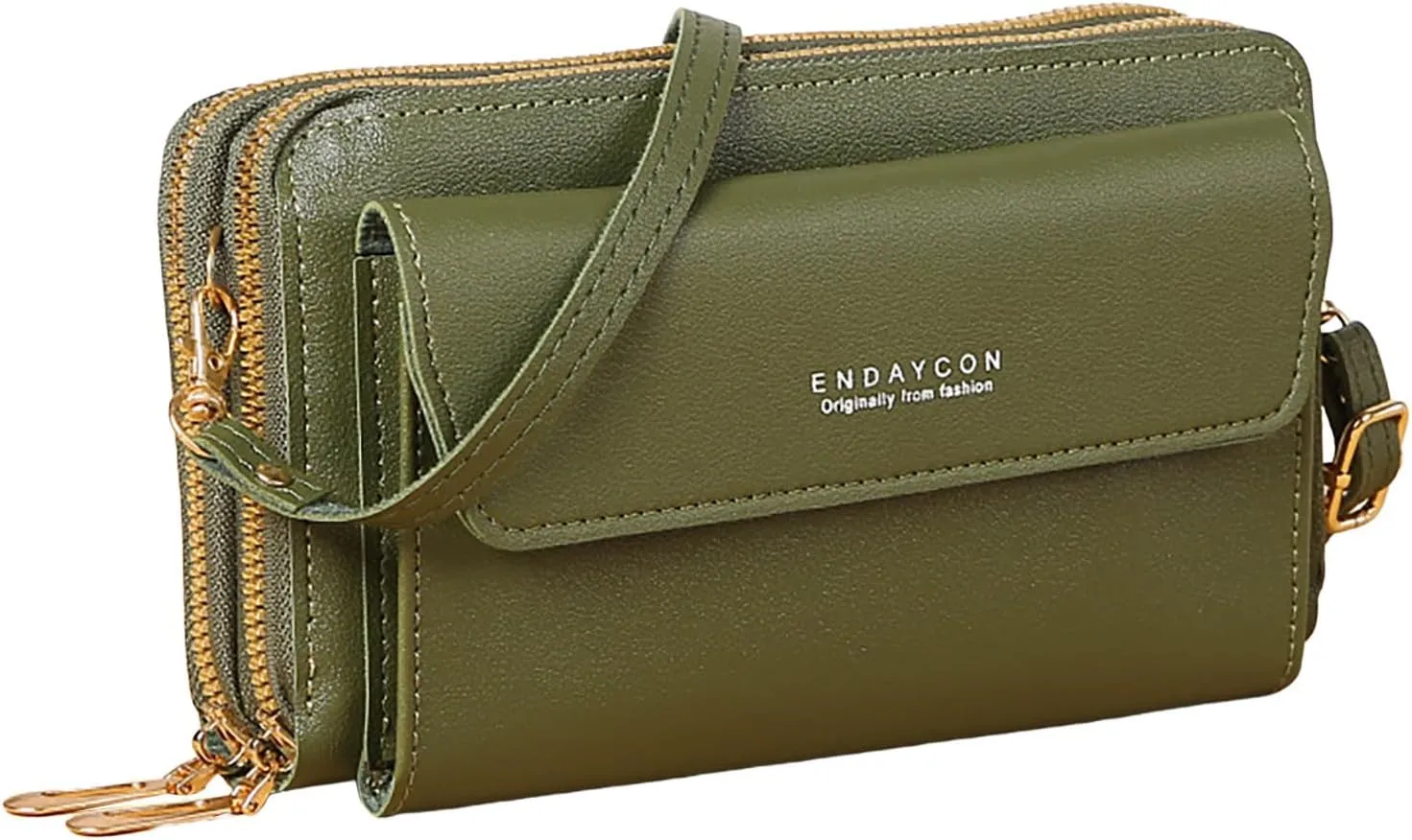 Quilted Crossbody Purses for Women Stadium Crossbody Messenger Bags for Concerts Sporting Events Gifts for Mom(Green)