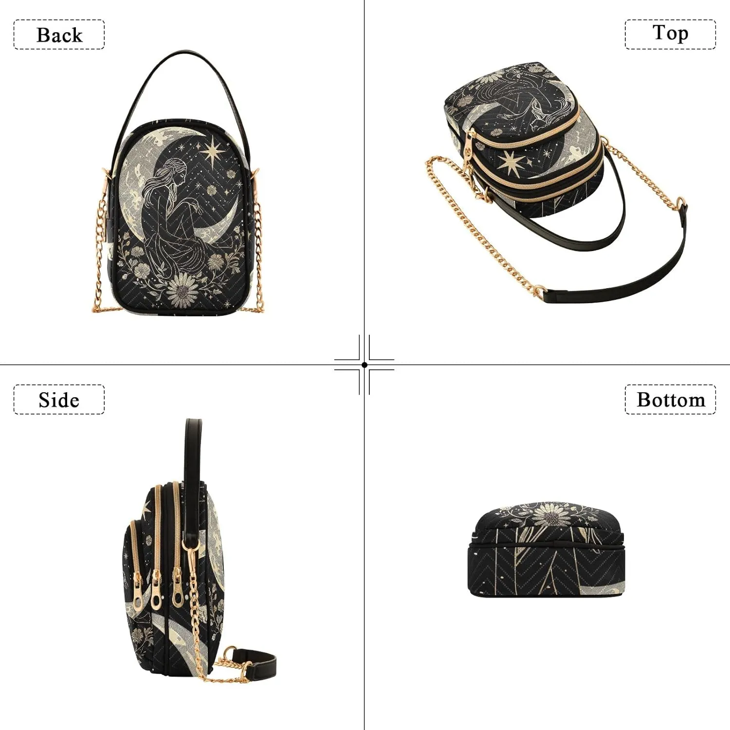 Quilted Purse Cell Phone Crossbody Case