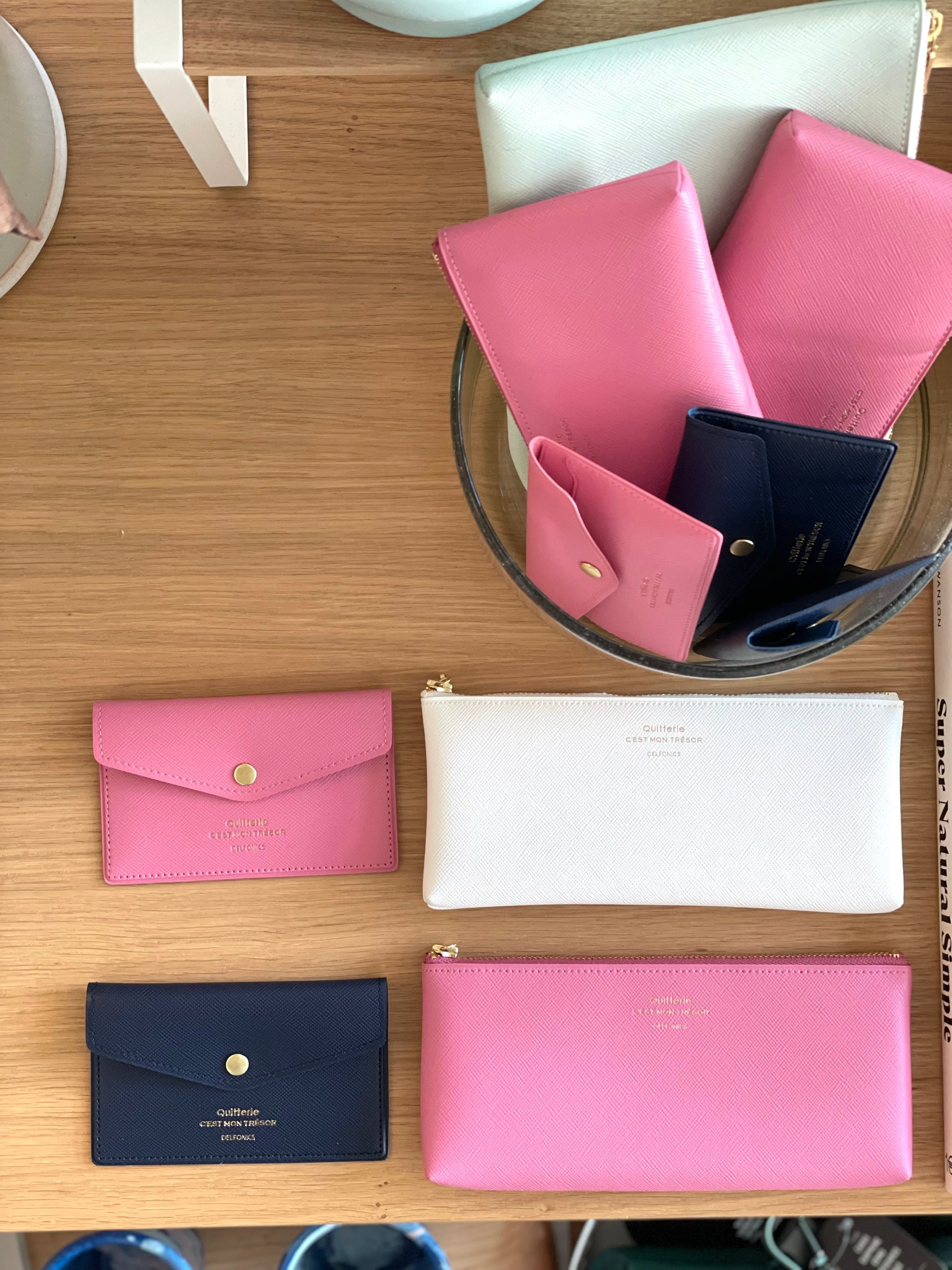 Quitterie Snap Card Case – Pink