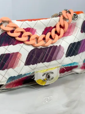 "PEACHES N’ CREAM" Matte Acrylic Top Handle Chain 12"