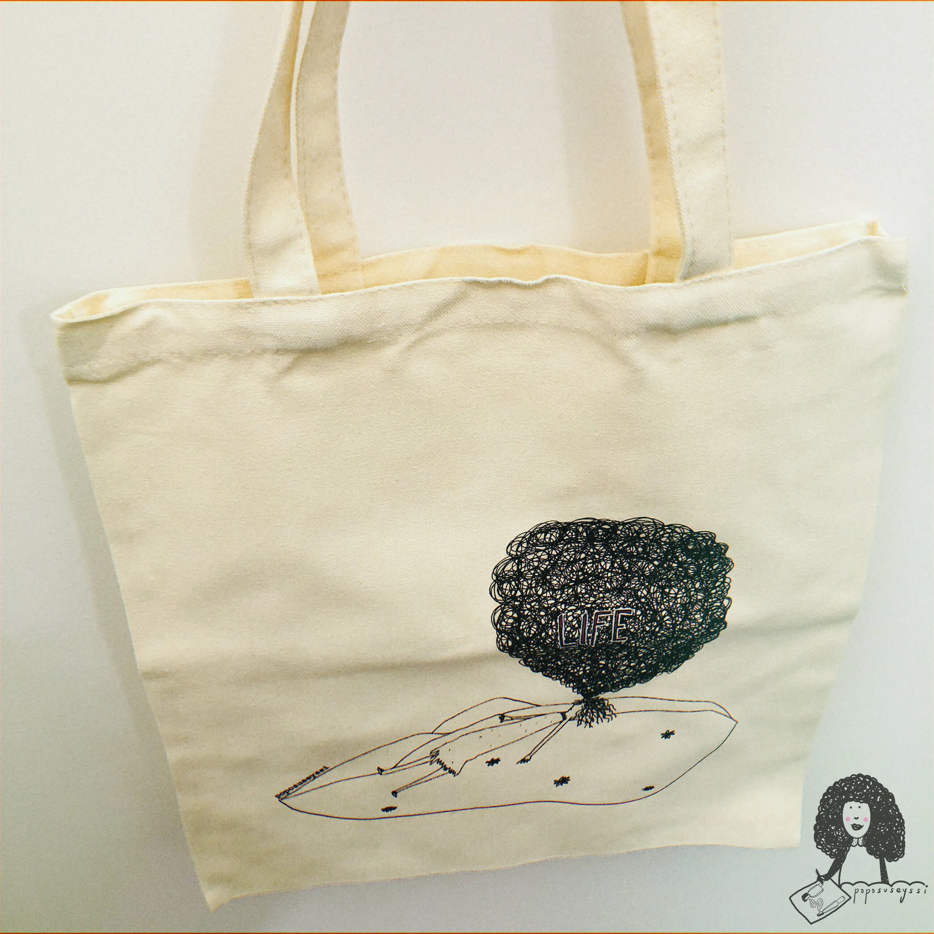 "Thinking About Life" Tote Bag