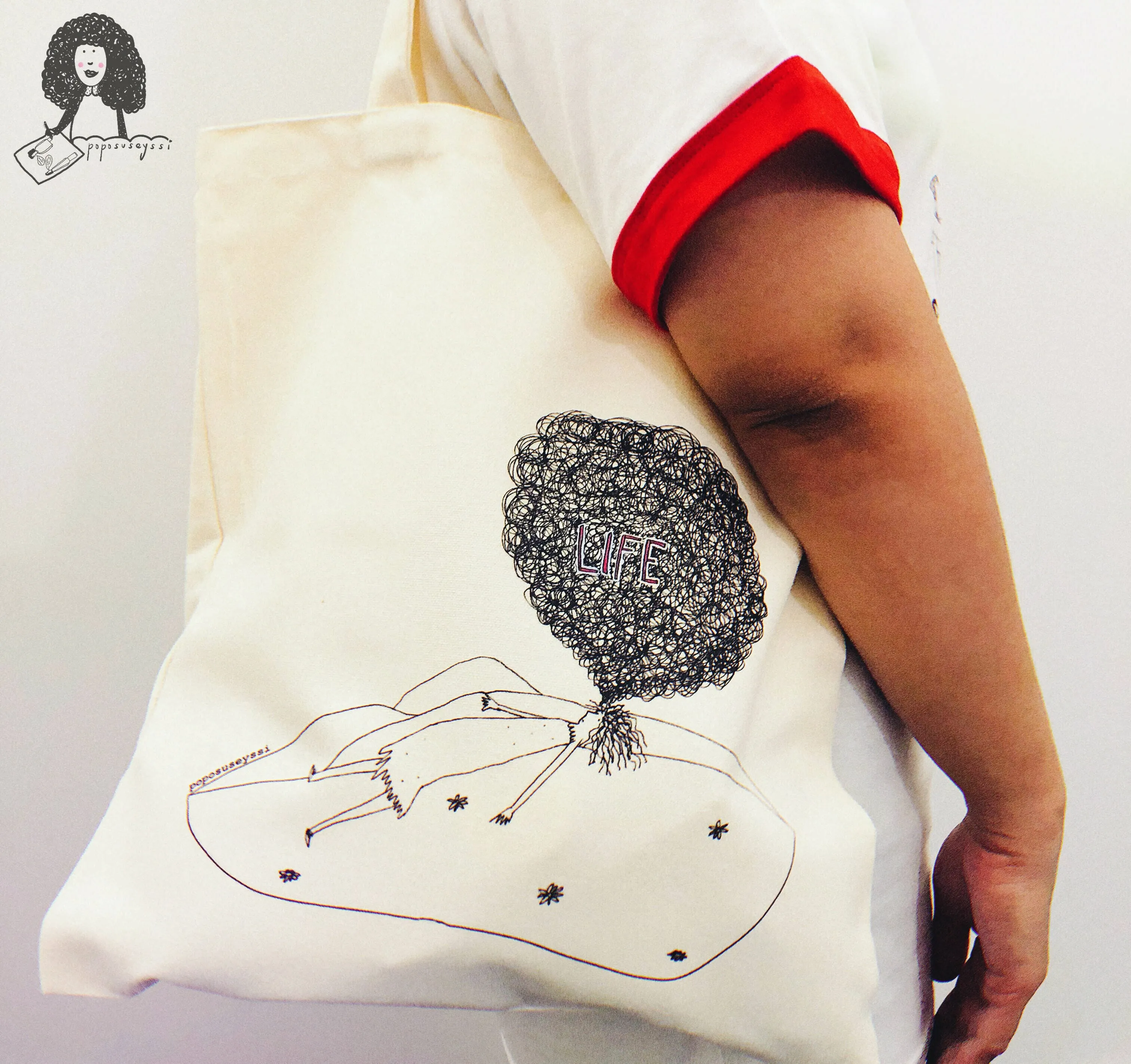 "Thinking About Life" Tote Bag