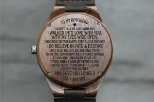"To My Boyfriend" - Wood Watch | The Burton
