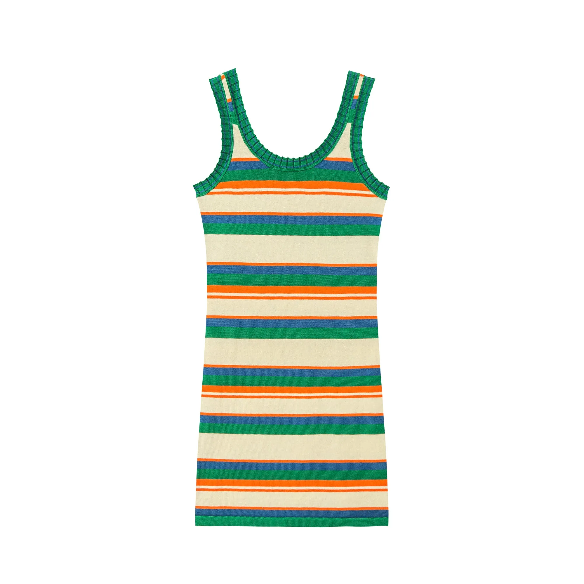 Rainbow Stripes Mini Dress