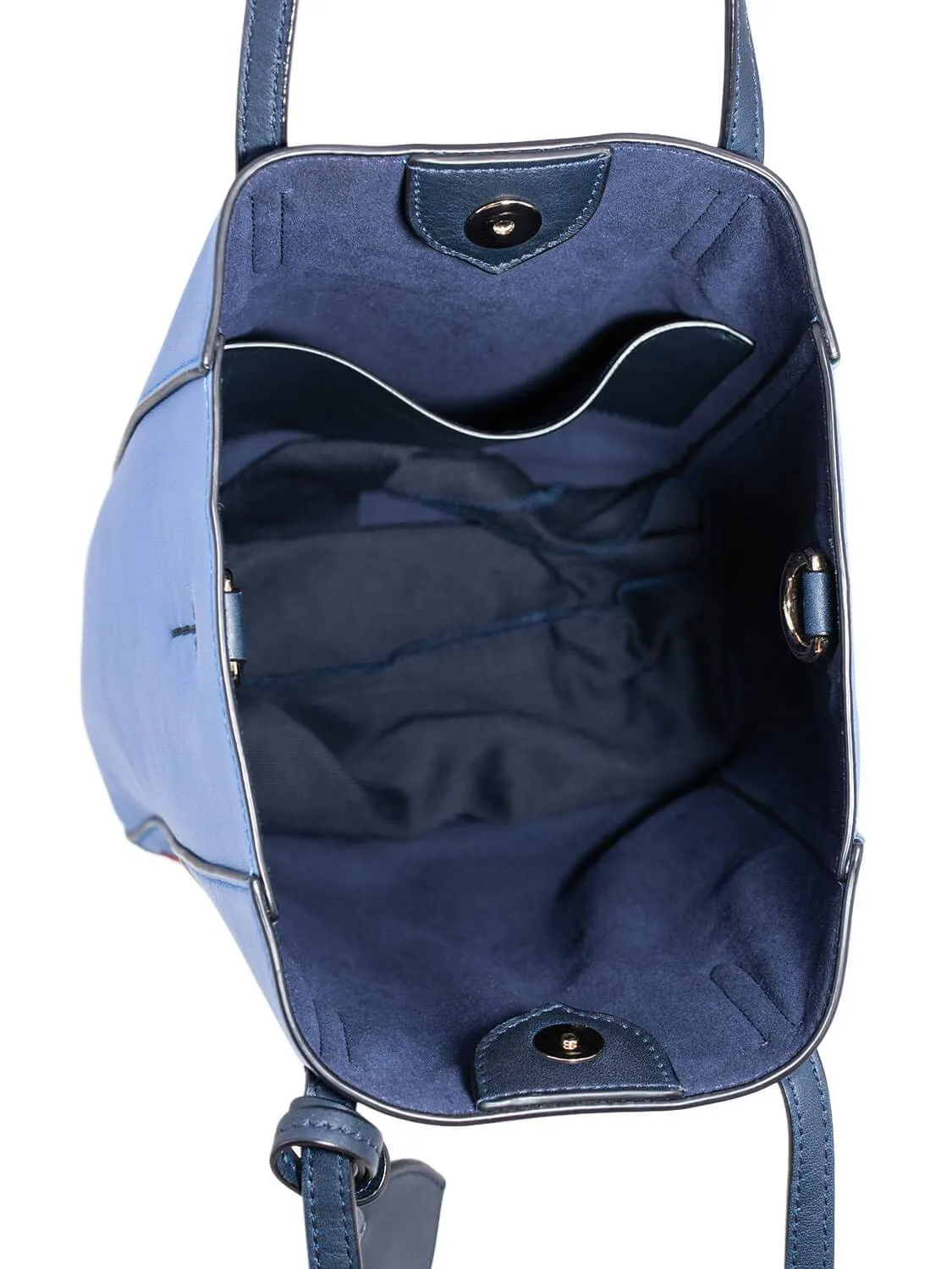 Ralph Lauren leather Small Bucket Bag Blue