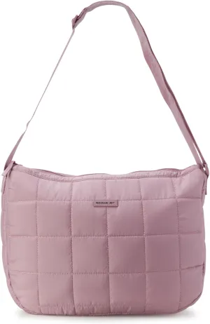 Reebok Womens Crossbody Bag - Oversized Quilted Puffer Tote Bag for Women, Large Shoulder Purse for Gym Travel & Everyday Use