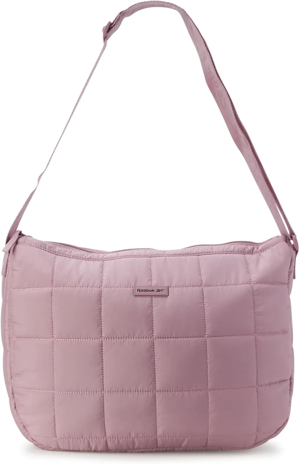 Reebok Womens Crossbody Bag - Oversized Quilted Puffer Tote Bag for Women, Large Shoulder Purse for Gym Travel & Everyday Use