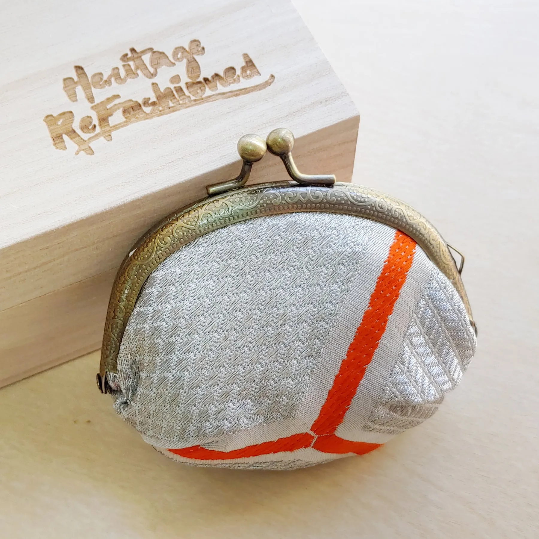 Refashioned Kimono Coin Purse | Kikko Hexagon