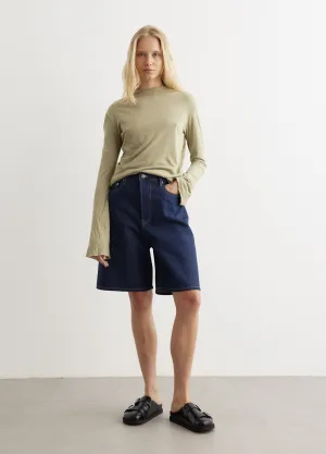 Regular Raised Neck Long Sleeve T-Shirt