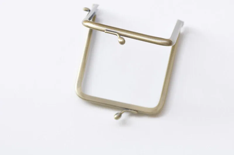 Retro Bronze Purse Frame Glue-In Style 8.5 x 10.5cm
