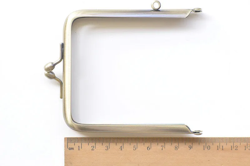 Retro Bronze Purse Frame Glue-In Style 8.5 x 10.5cm