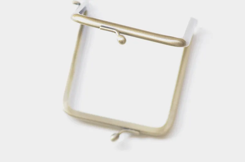Retro Bronze Purse Frame Glue-In Style 8.5 x 10.5cm