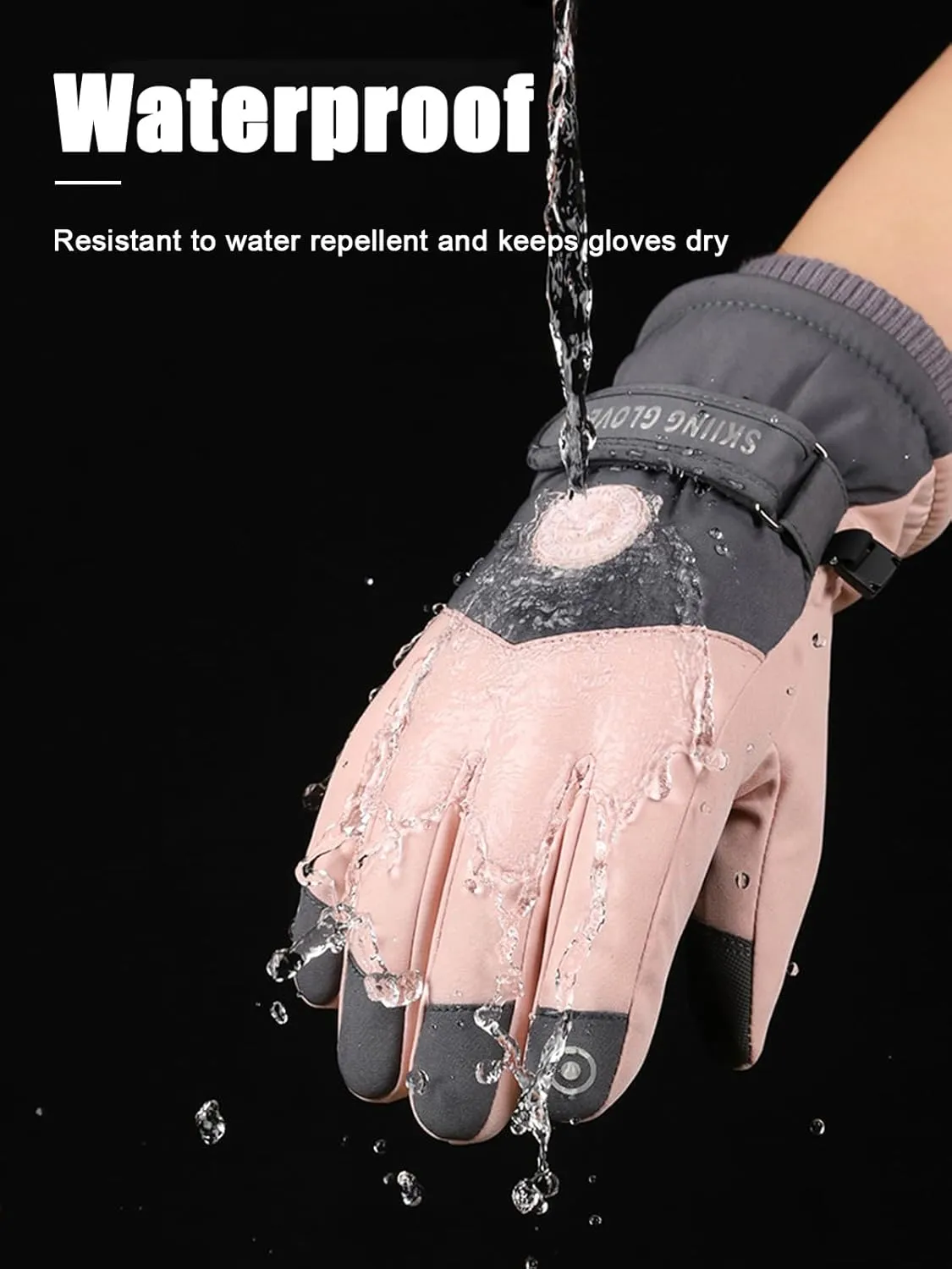 RIGWARL Warm Water Resistant Windproof Thermal Women Gloves