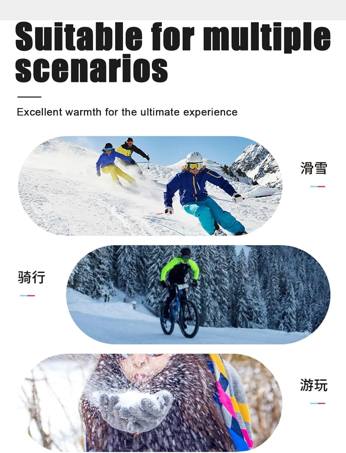 RIGWARL Warm Water Resistant Windproof Thermal Women Gloves