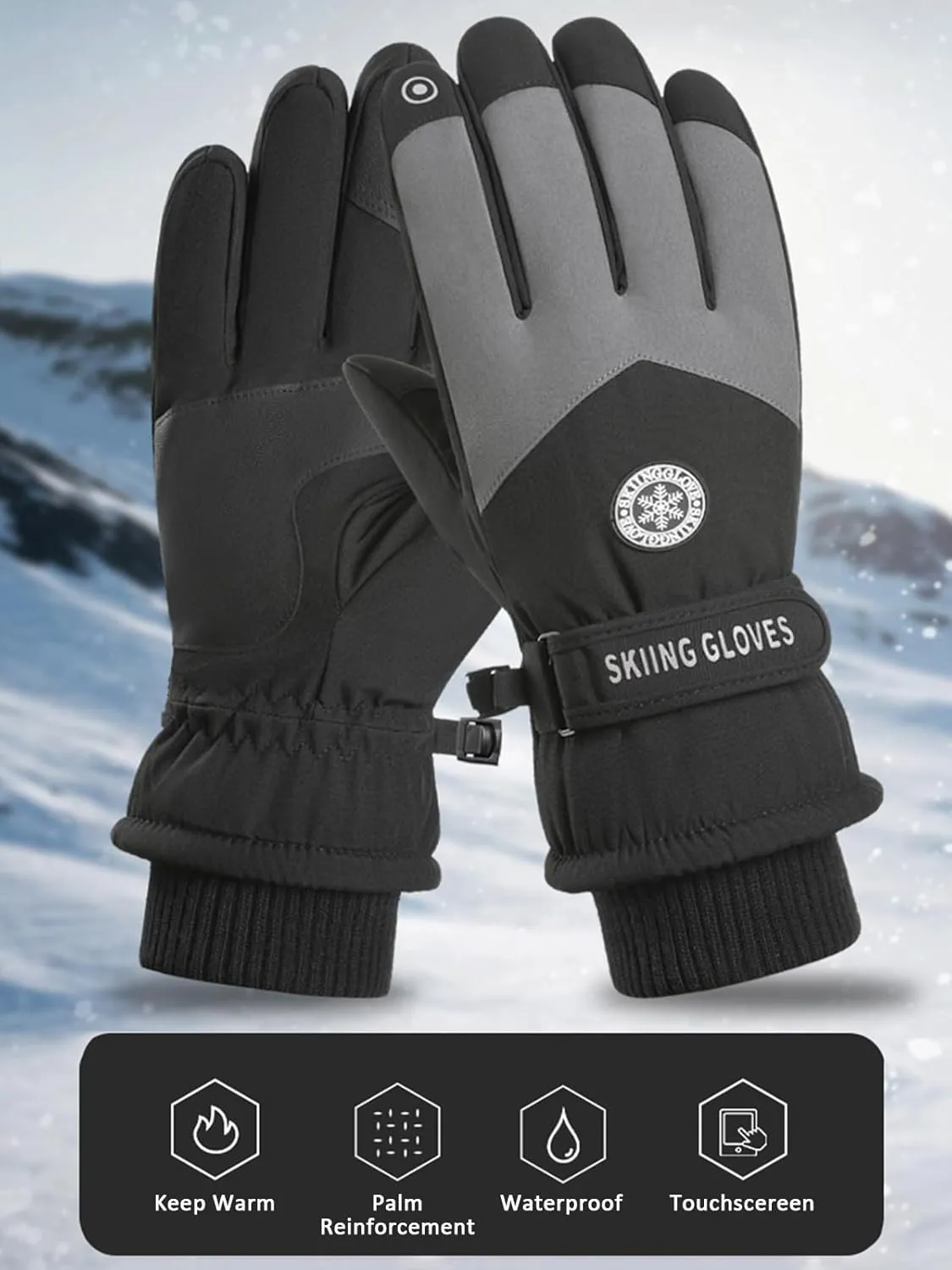 RIGWARL Warm Water Resistant Windproof Thermal Women Gloves