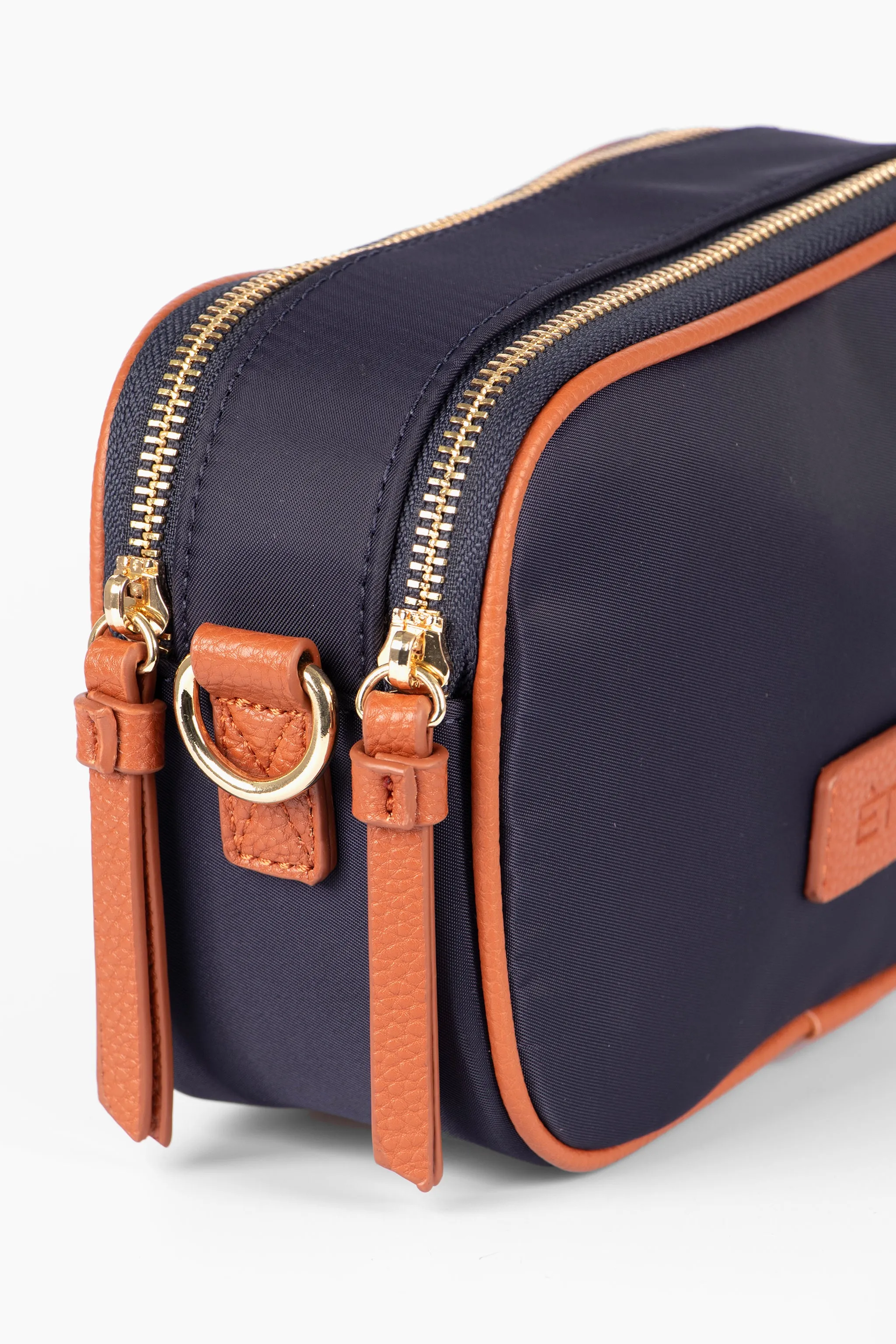 Ripley Crossbody Bag - Navy Blue, Nylon/PU