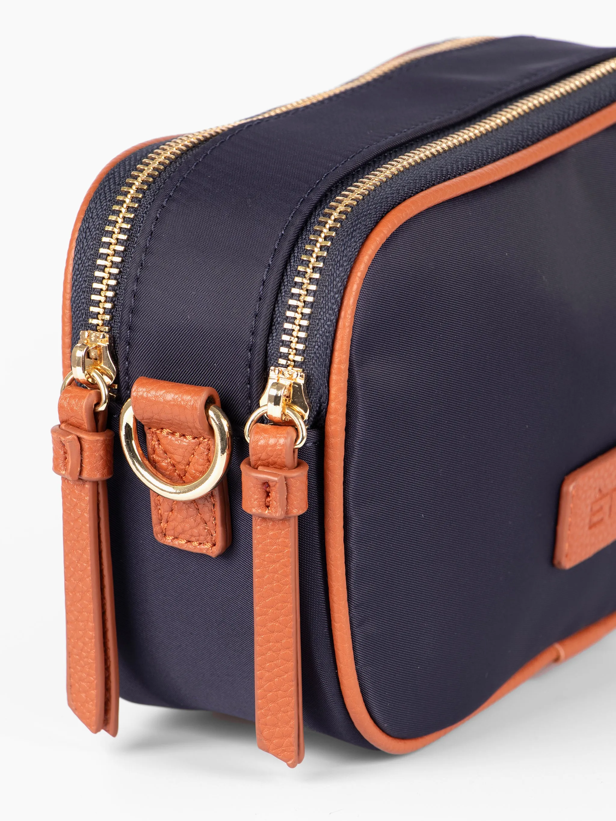 Ripley Crossbody Bag - Navy Blue, Nylon/PU