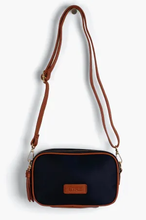 Ripley Crossbody Bag - Navy Blue, Nylon/PU