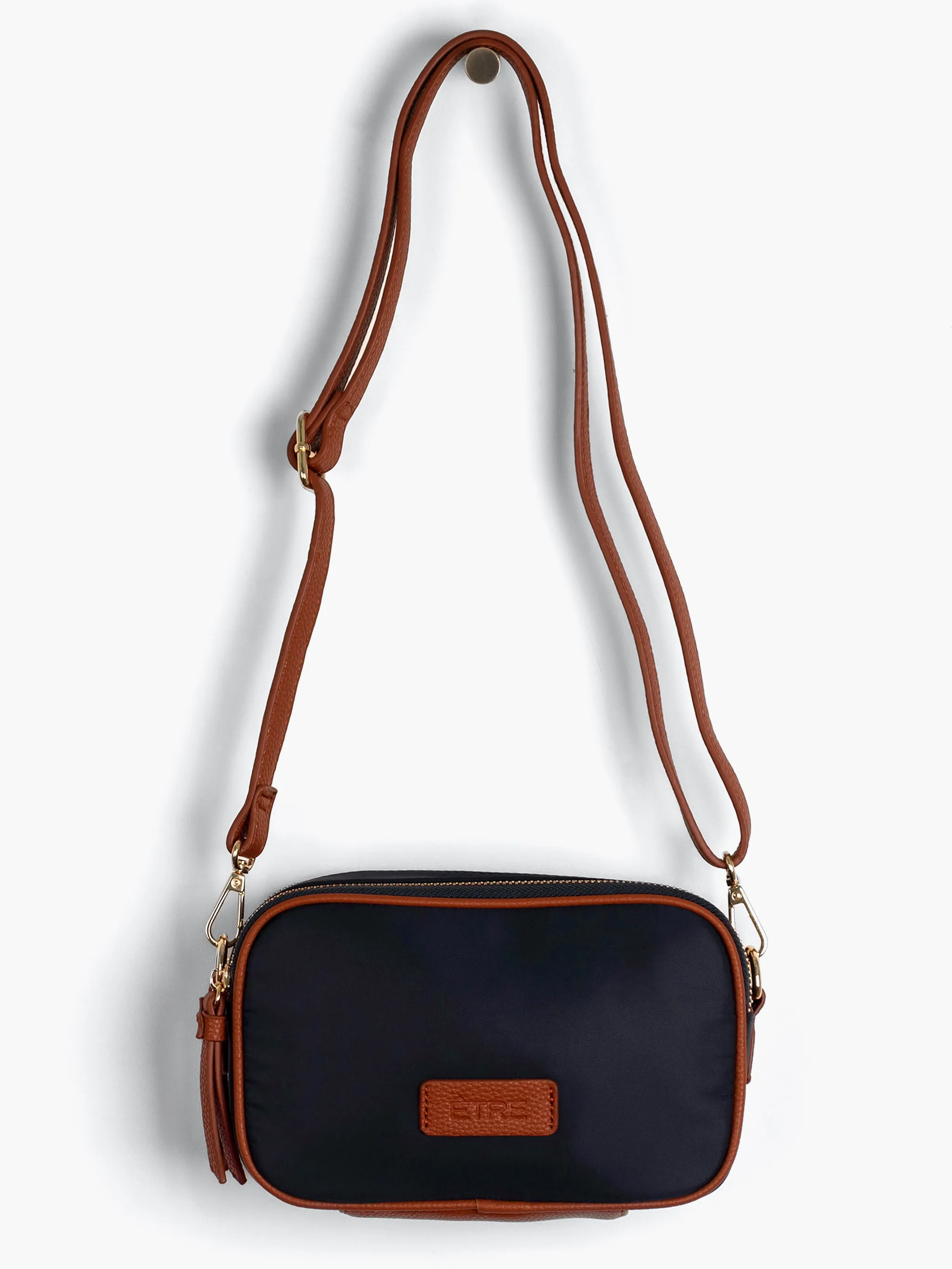 Ripley Crossbody Bag - Navy Blue, Nylon/PU