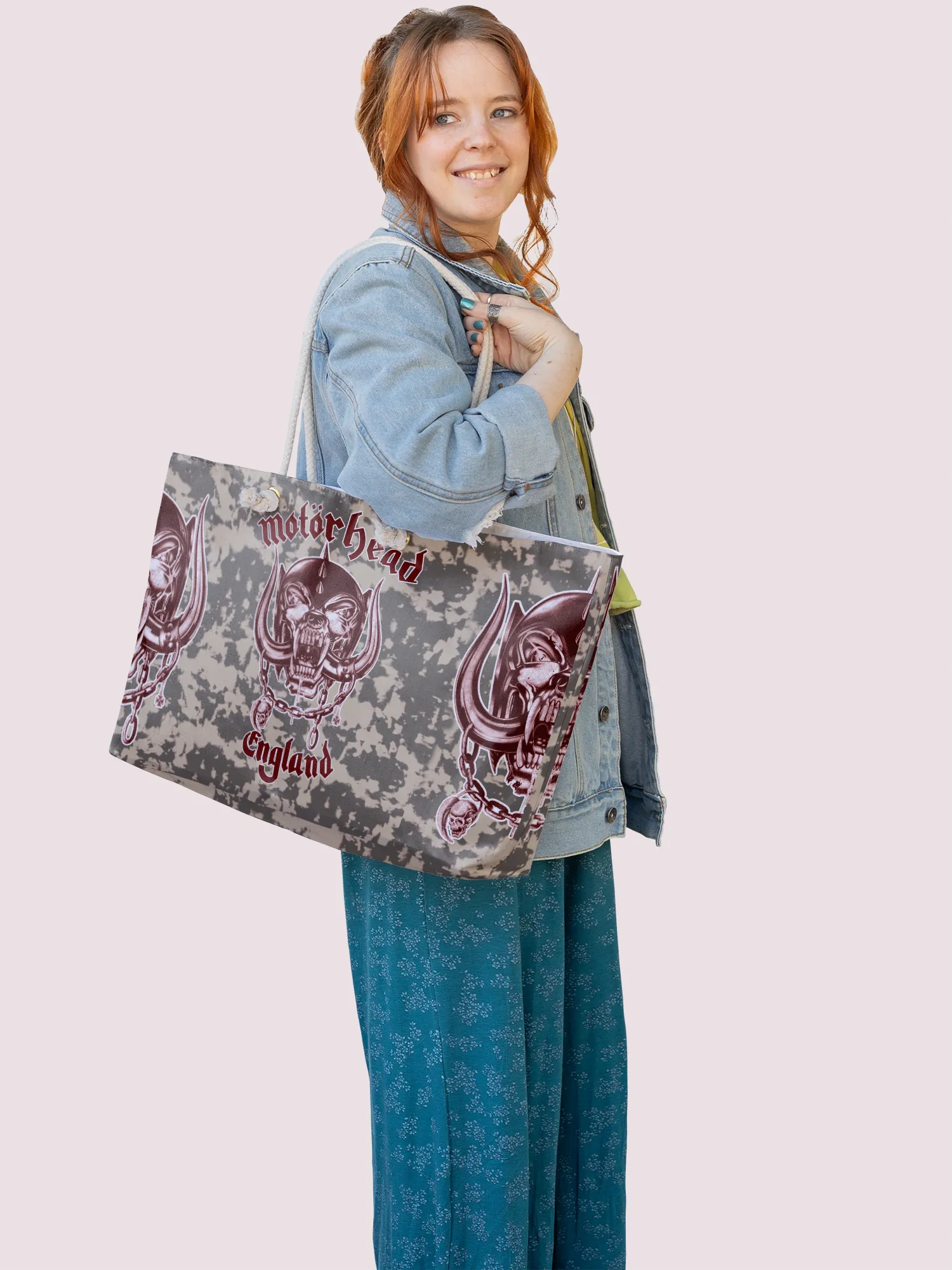 Rocksax Motorhead Rope Handled Beach Bag - Camo Green