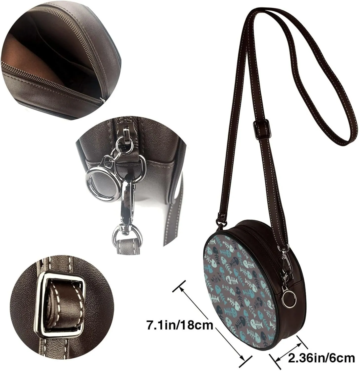 Round Crossbody Bags for Women, Small Purse and Crossbody Handbags Purse Satchel