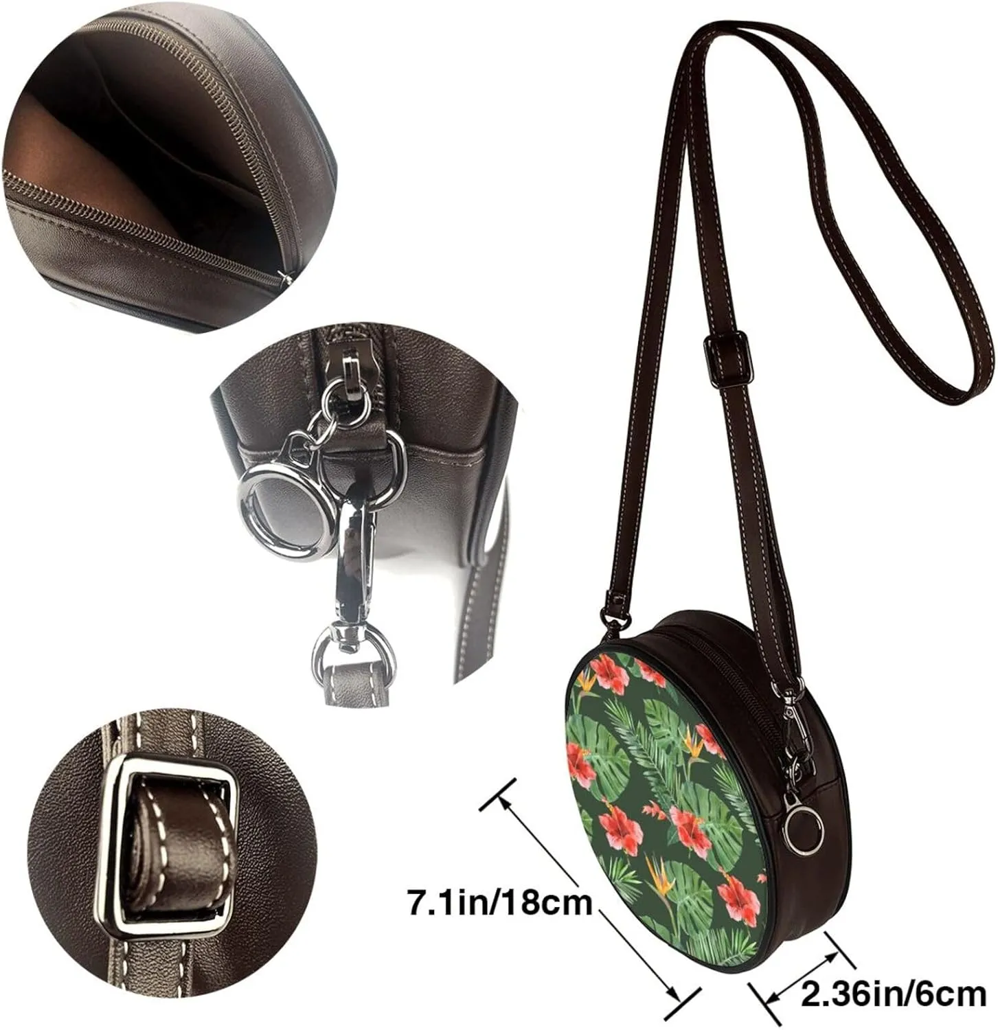 Round Crossbody Bags for Women, Small Purse and Crossbody Handbags Purse Satchel