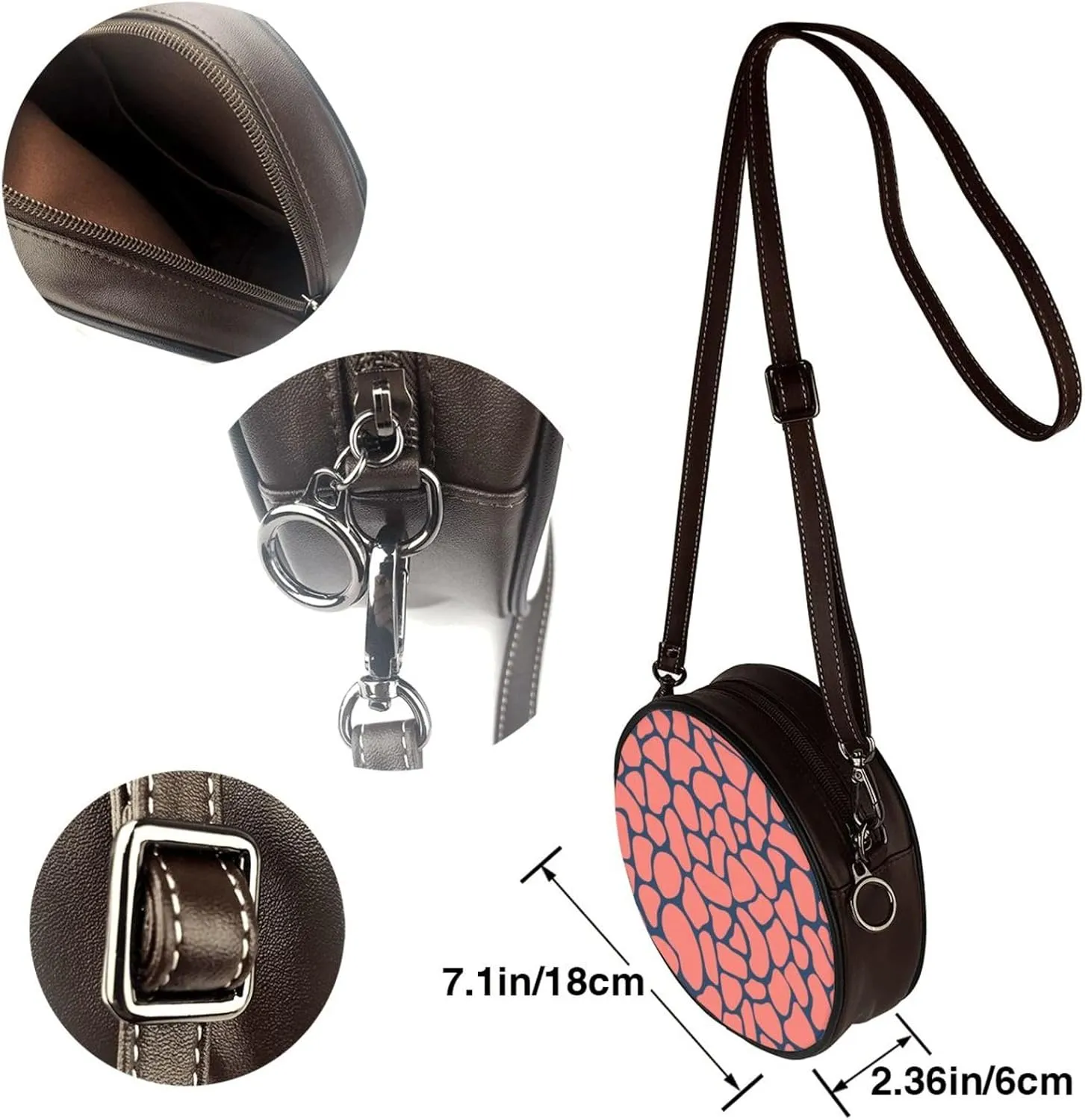 Round Crossbody Bags for Women, Small Purse and Crossbody Handbags Purse Satchel