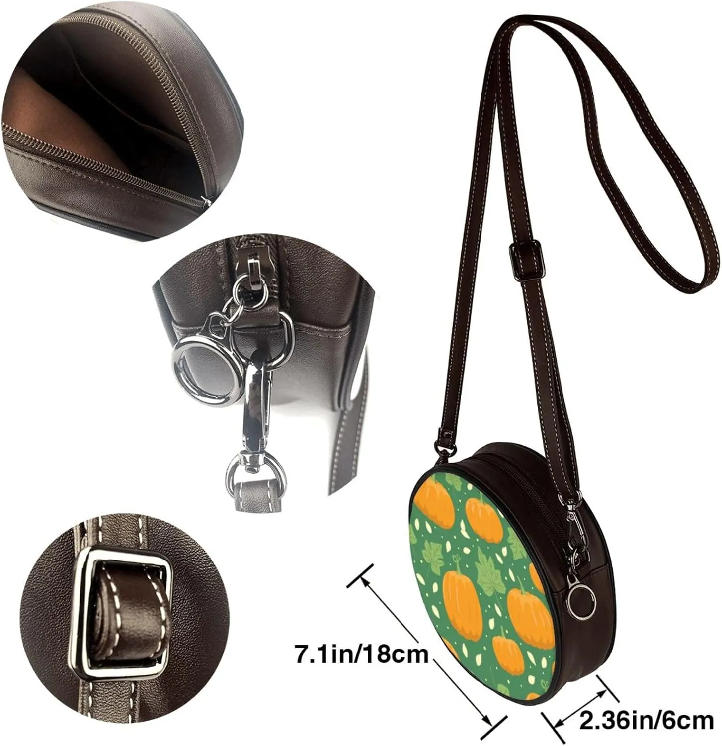 Round Crossbody Bags for Women, Small Purse and Crossbody Handbags Purse Satchel