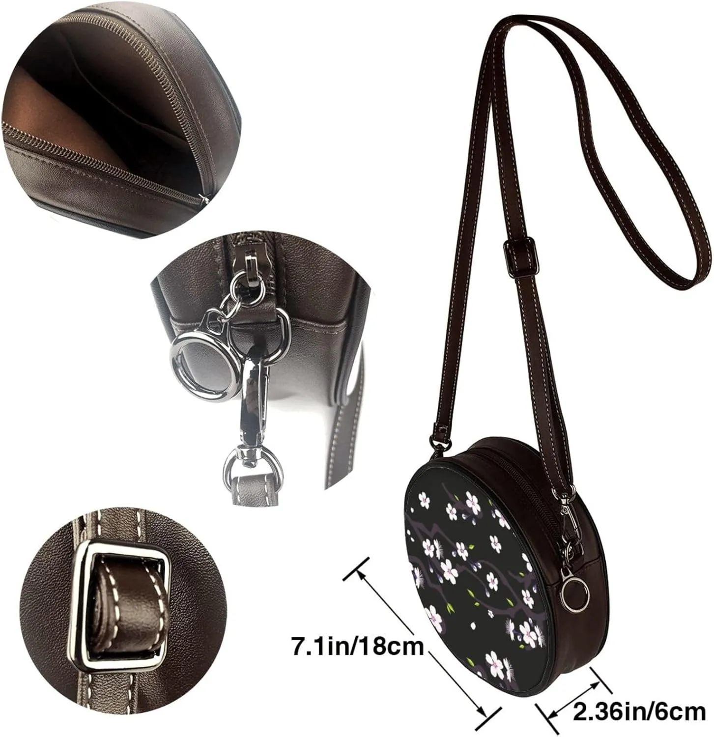 Round Crossbody Bags for Women, Small Purse and Crossbody Handbags Purse Satchel