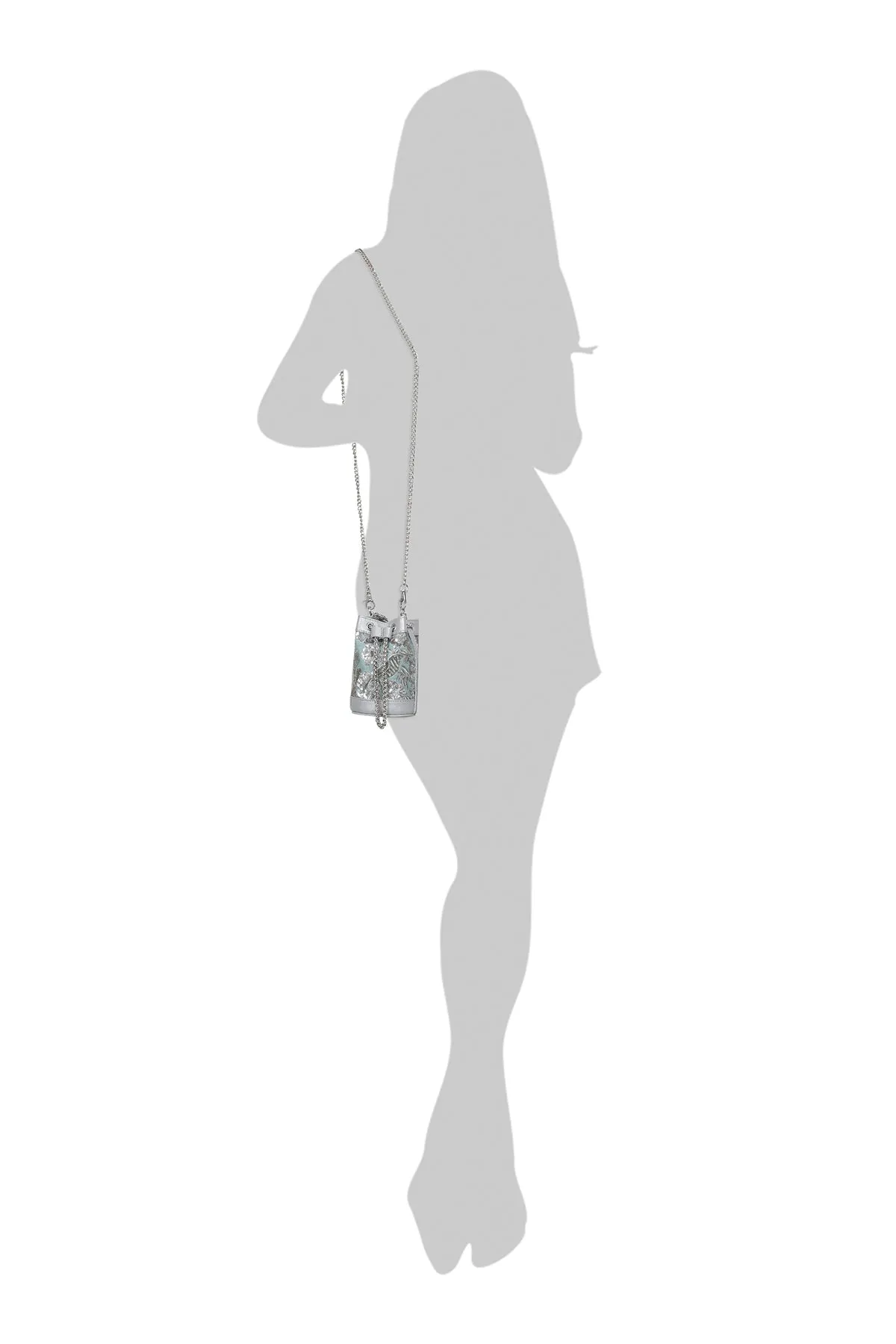 Sage Leather Mini Bucket Bag