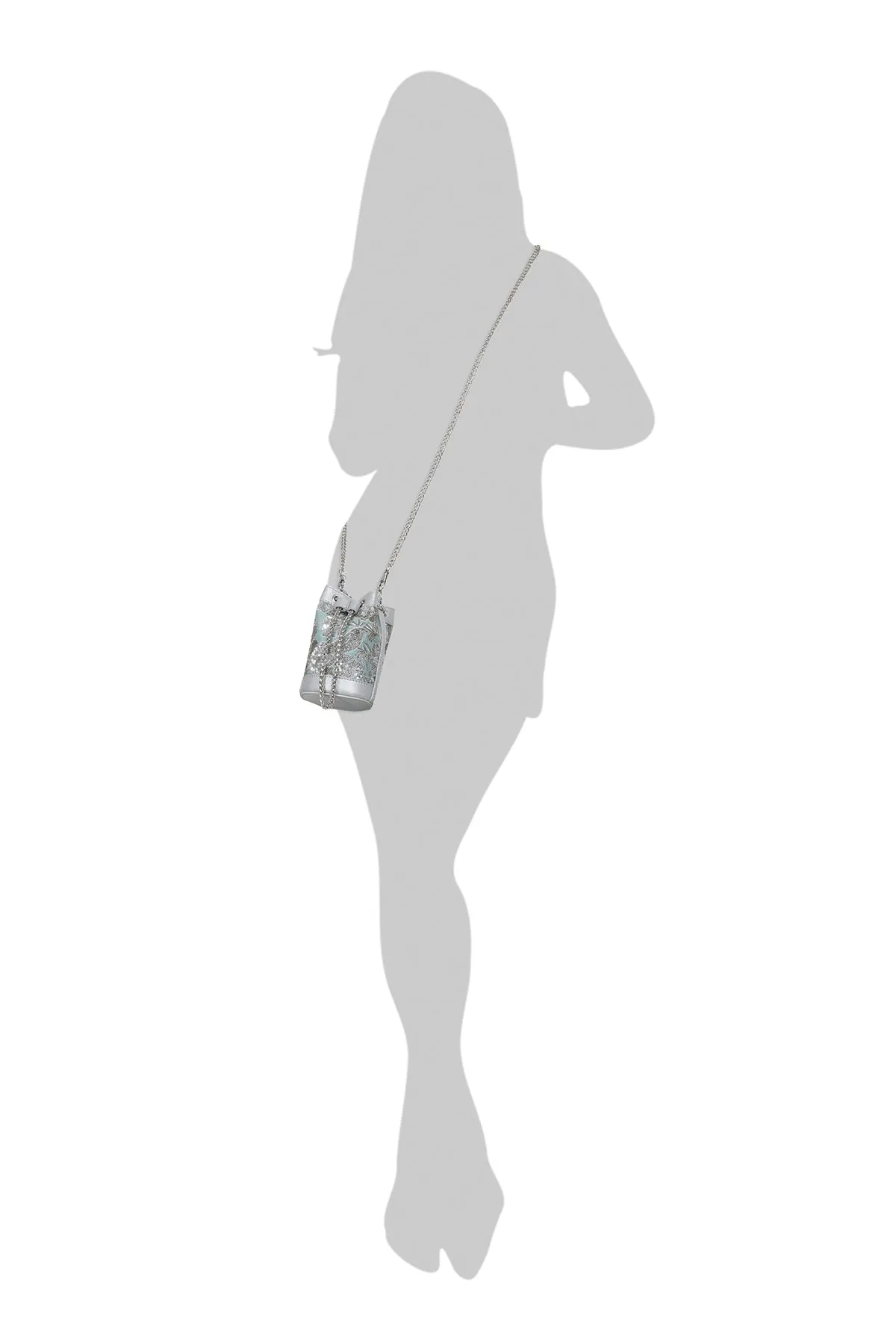 Sage Leather Mini Bucket Bag
