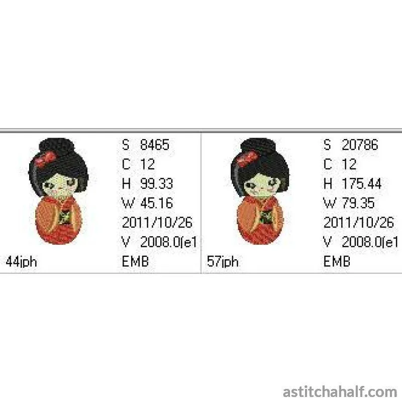 Saika Kokeshi Doll