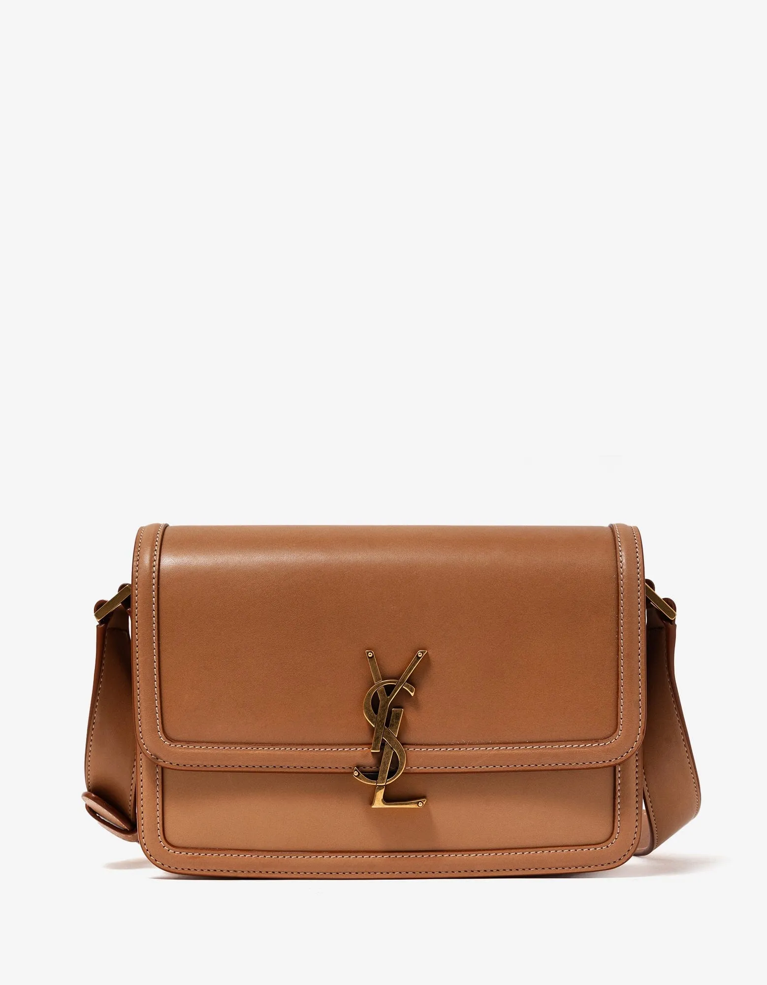 Saint Laurent Brown Solferino Medium Messenger Bag