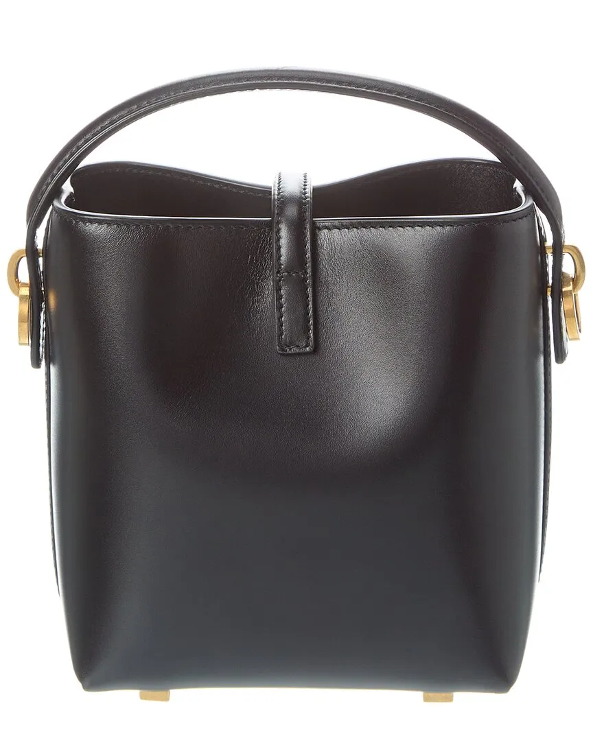 Saint Laurent LE 37 Mini Leather Bucket Bag