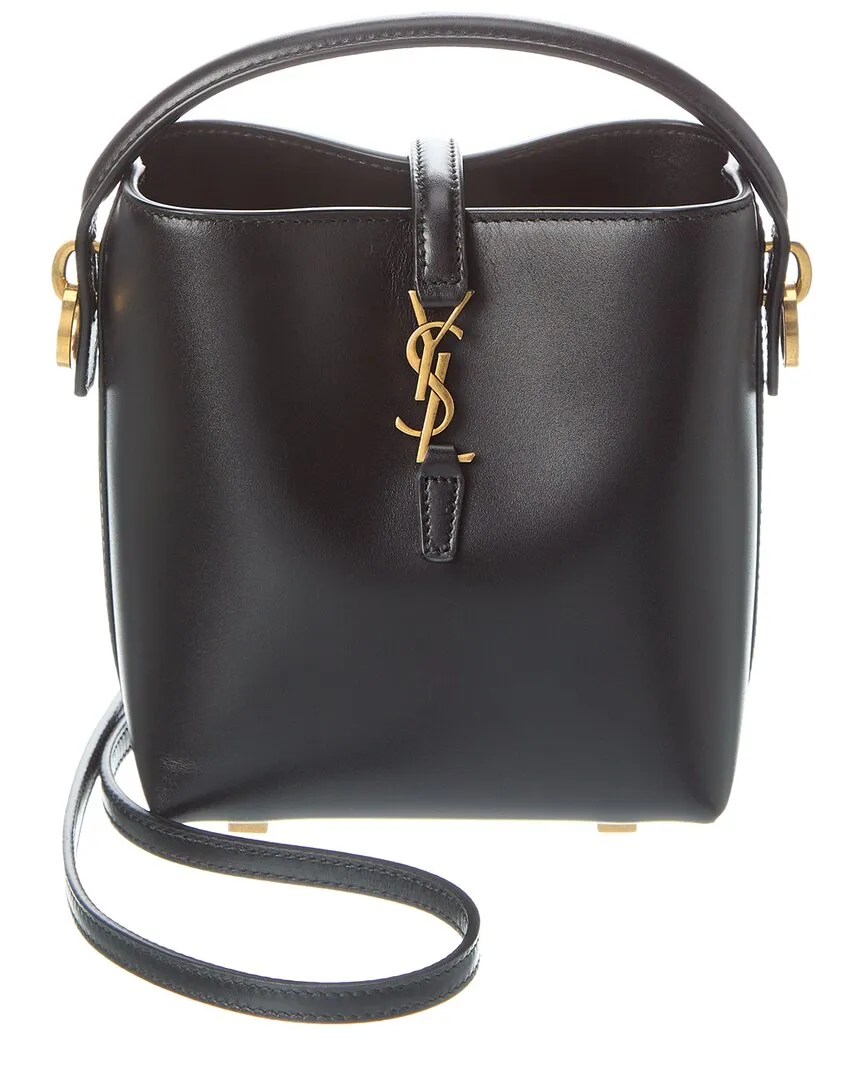 Saint Laurent LE 37 Mini Leather Bucket Bag