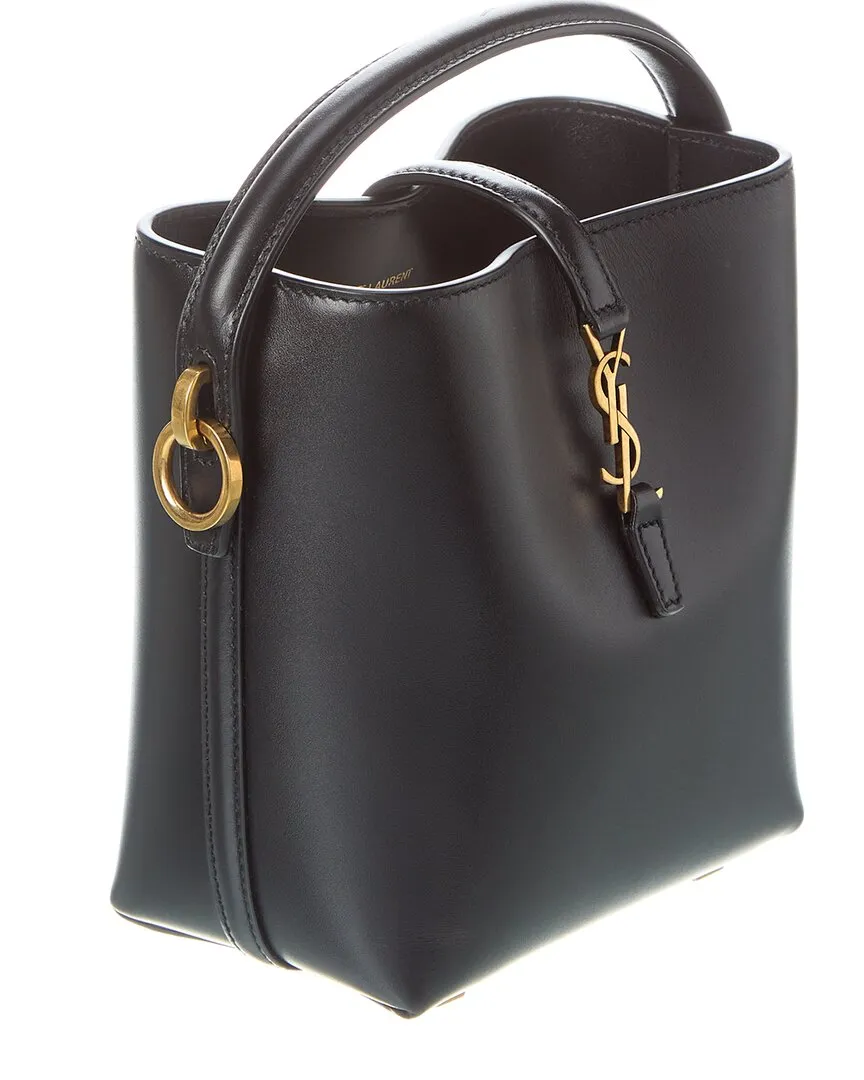 Saint Laurent LE 37 Mini Leather Bucket Bag