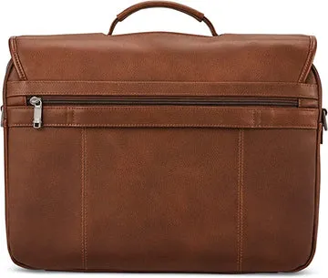 SAMSONITE CLASSIC LEATHER FLAPOVER BRIEFCASE