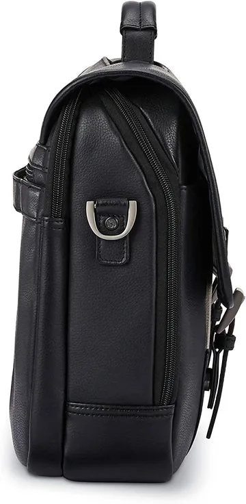 SAMSONITE CLASSIC LEATHER FLAPOVER BRIEFCASE